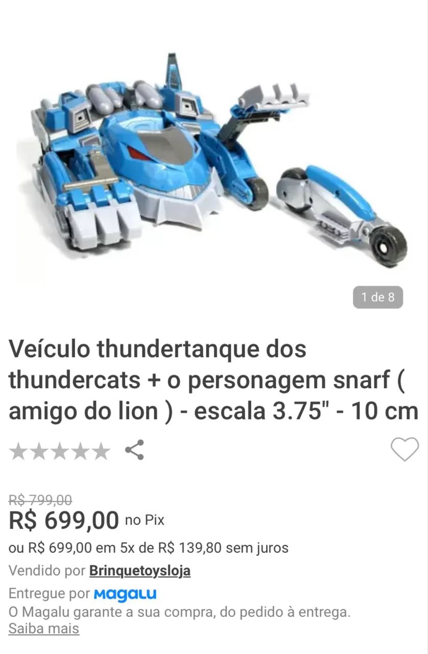 Veículo thundertanque thundercats  - Foto 4