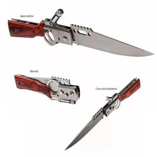 Canivete automático de Camping com capa protetora - Foto 2