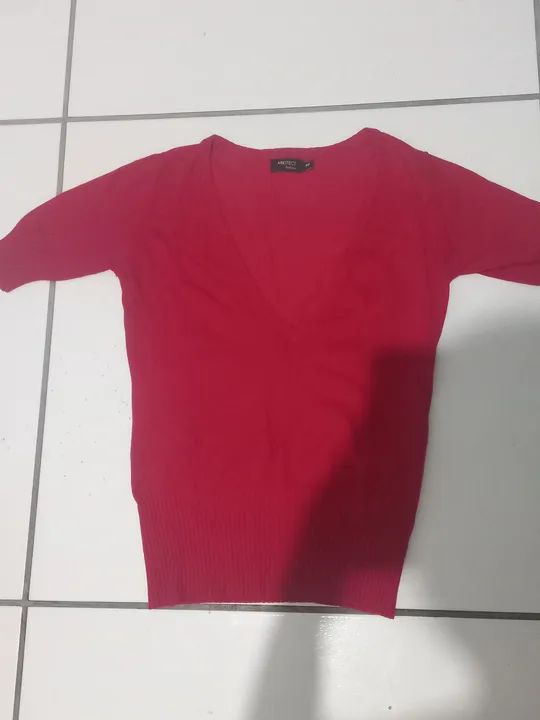 Blusa vermelha tam p