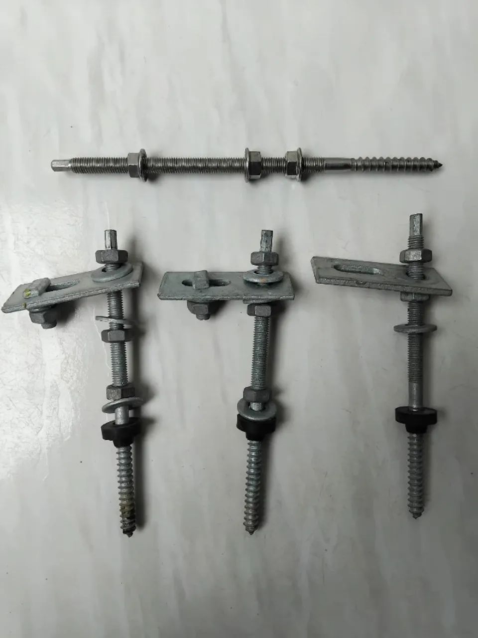 Perfil Barra Trilho Fixa Placa Painel Solar 2,40m Kit 02 Un mais Suporte  - Foto 2