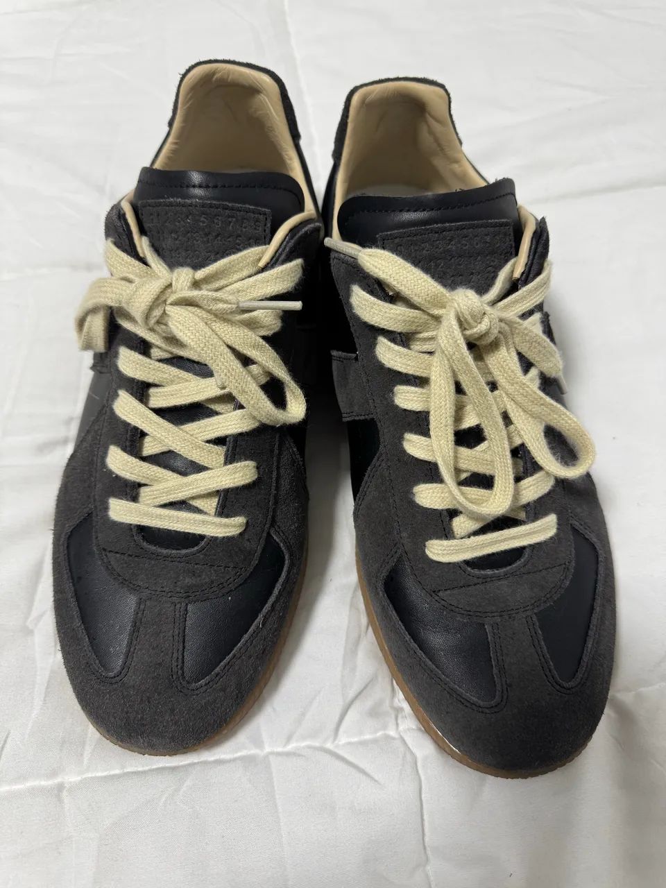 靴 Maison Margiela 38,5 cm Maison Margiela Tênis Replica Com Cadarço | Azul | FARFETCH BR