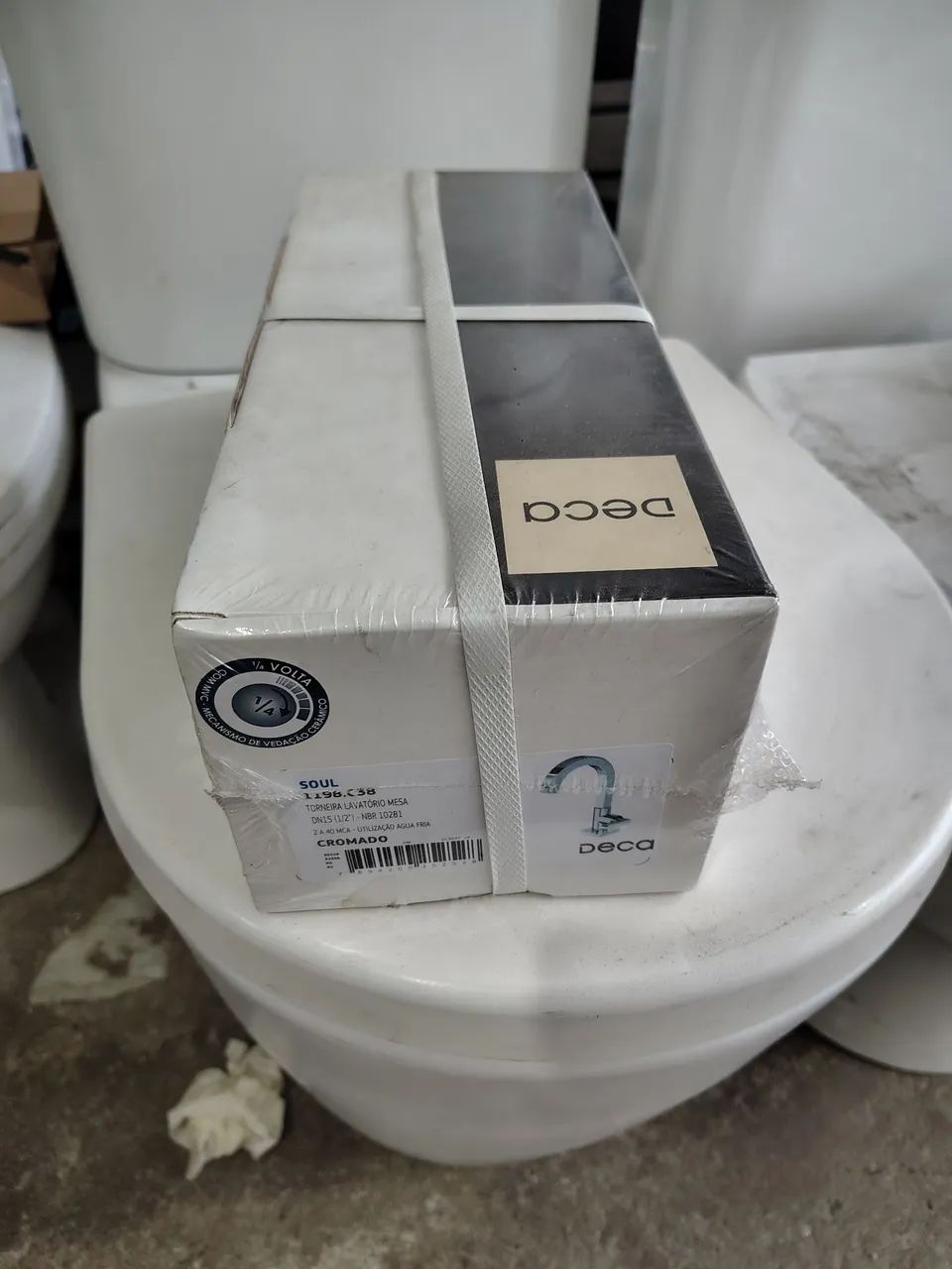 Torneira de Pia para Banheiro com Bica Alta Cromada Soul Deca - Foto 4