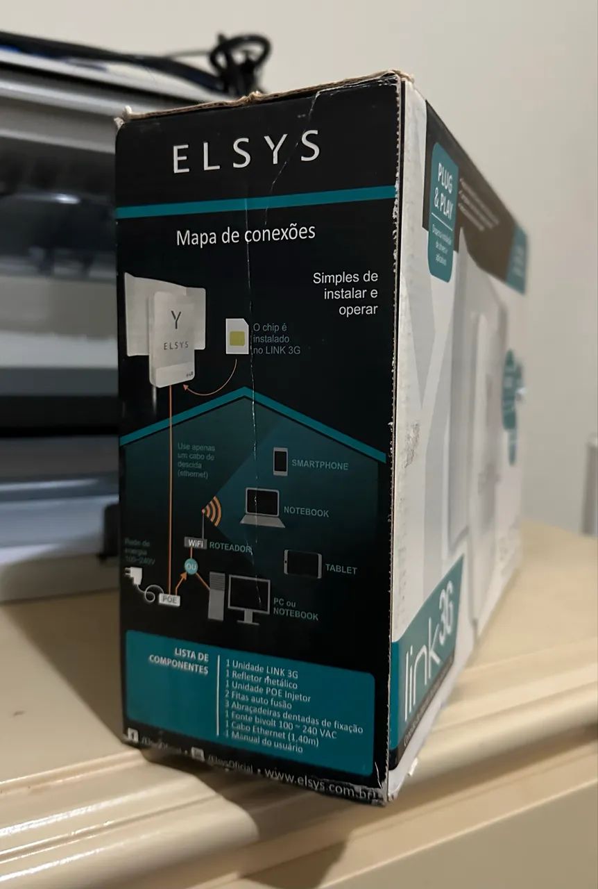 Link 3g Elsys Amplificador Sinal Internet Rural Celular Wifi - Foto 4