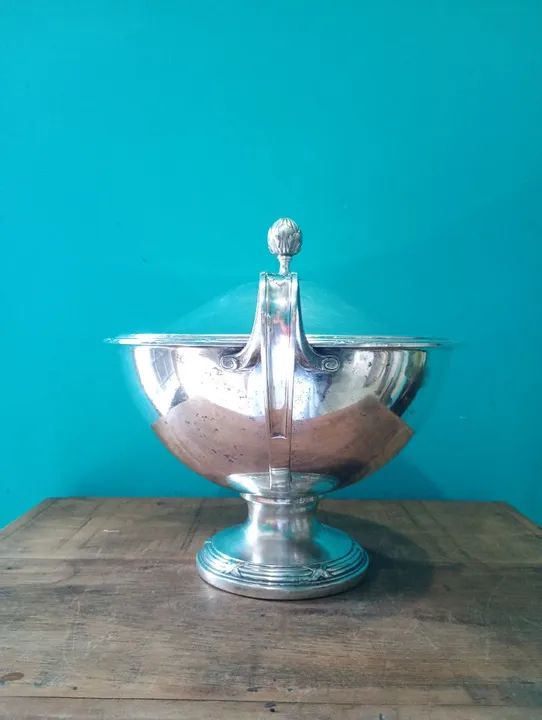 Antiga e Rara Sopeira Espessurado a Prata - Foto 6