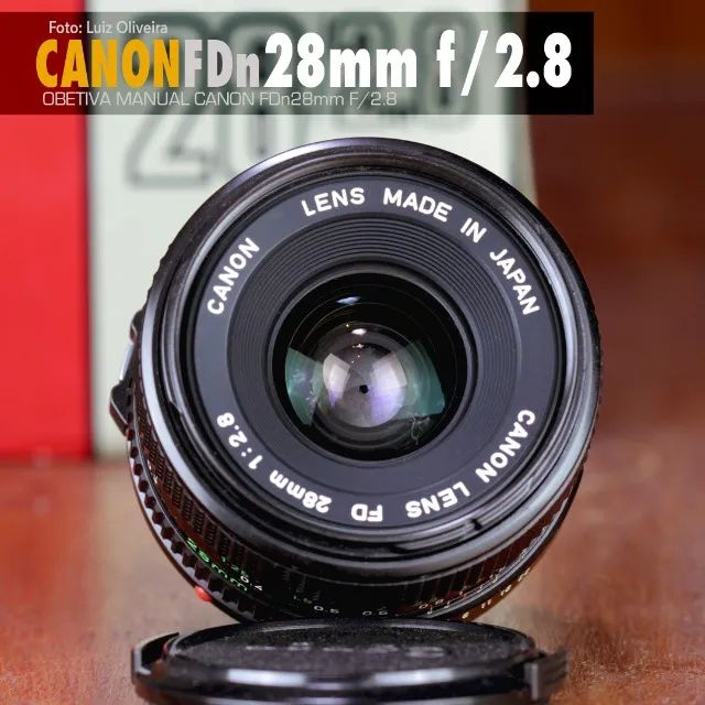 Objetiva Manual Canon FDn 28mm f/2.8 Na caixa + filtro Canon CCB12(80B). - Foto 6