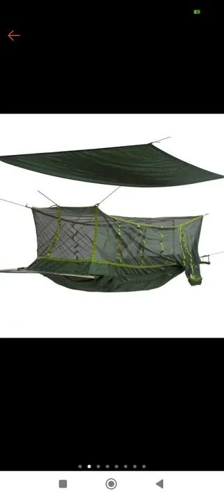Rede de acampamento com mosquiteiro e teto impermeável  - Foto 3
