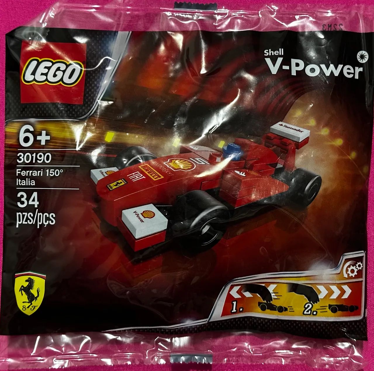 Lego Ferrari Shell Itália , edição 2012 lacrado modelo 30190
