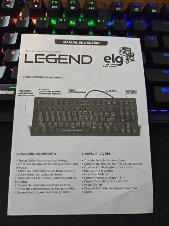 Teclado gamer mecânico  - Foto 5