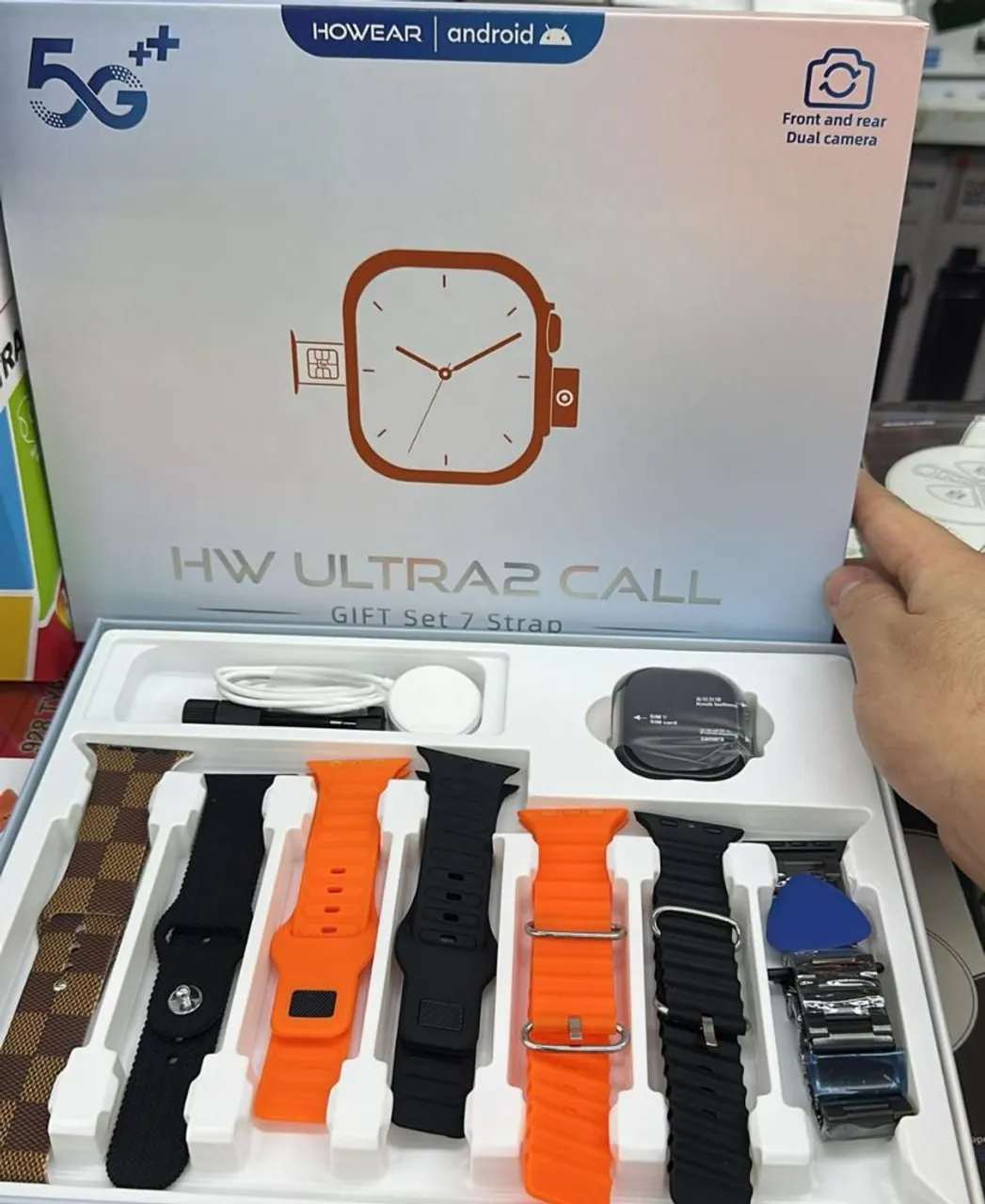 HW Ultra 2 Call - Smartwatch com 7 pulseiras