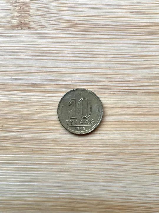 Moedas 10 centavos 1949 e 1950