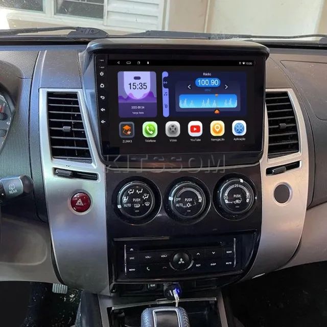 Multimídia 9 Polegadas L200 Triton Pajero Dakar - 2012 a 2016 - Foto 3