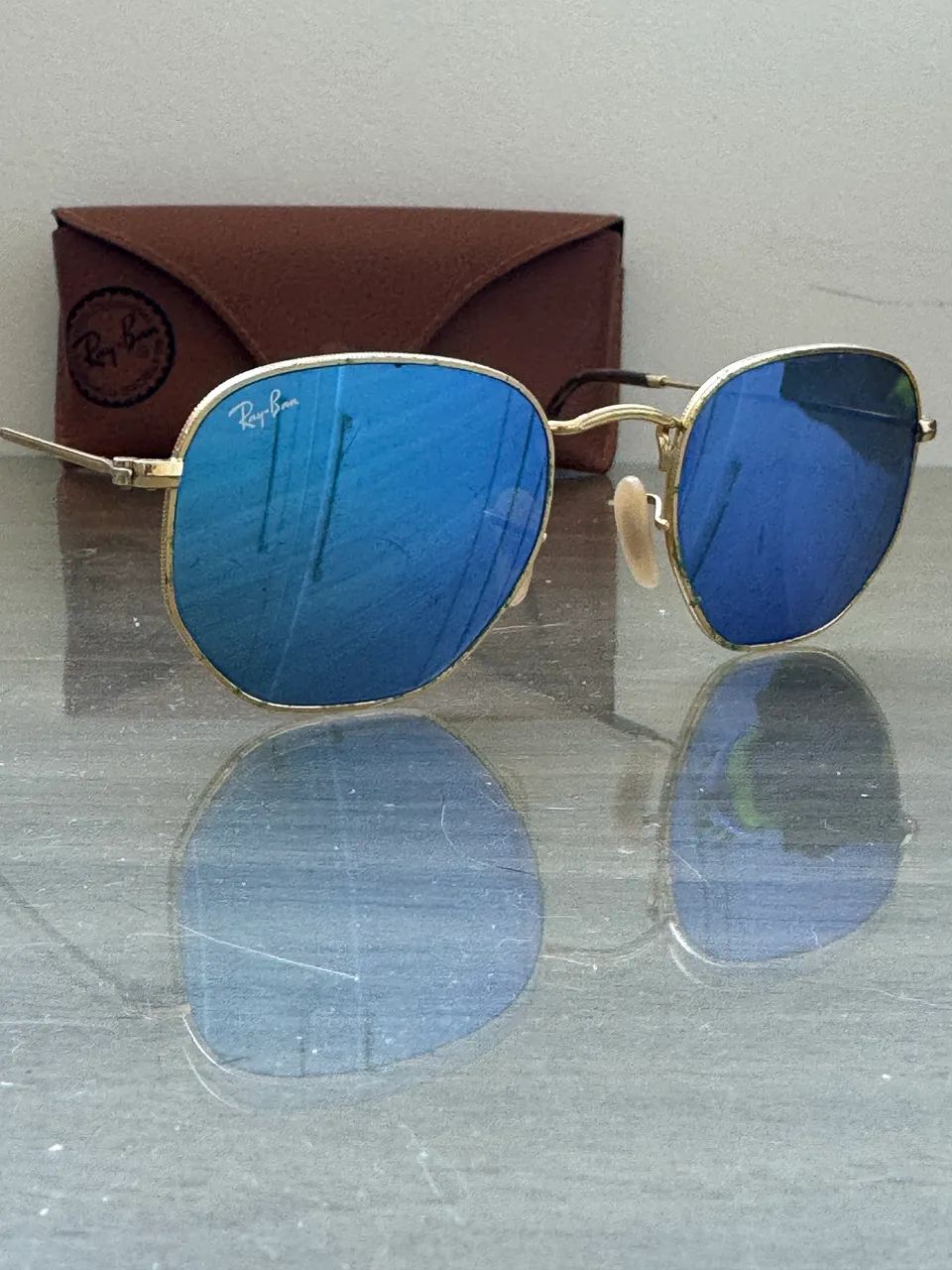 óculos de sol ray-ban hexagonal - Foto 3