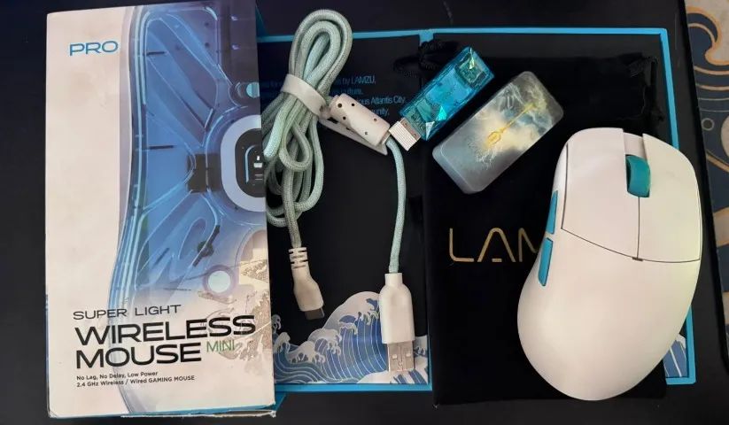 Mouse Gamer Lamzu Atlantis Mini Pro + Com Dongle 4k - Foto 3