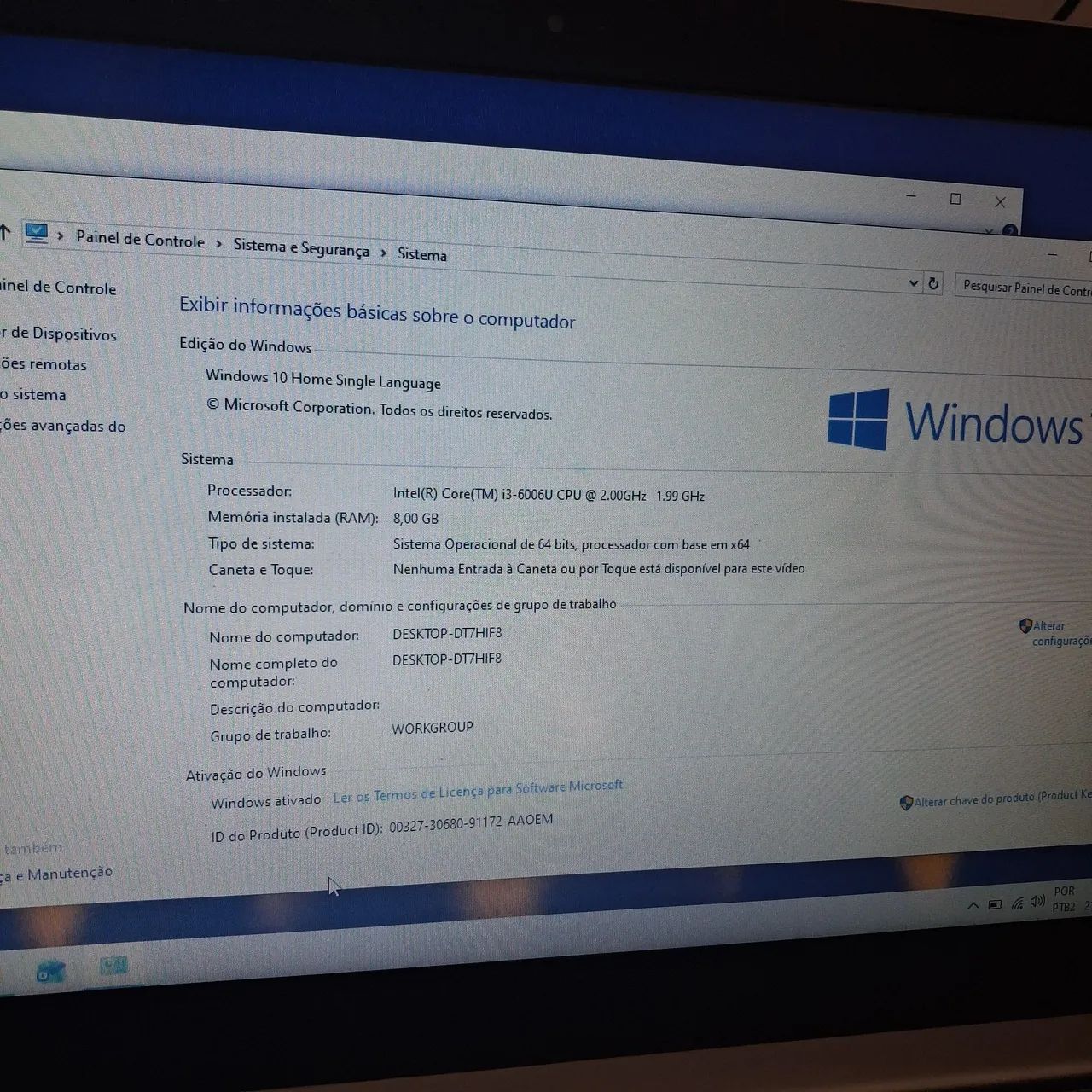 Notebook Lenovo i3 6006u 8gb 500gb ssd Windows 10  - Foto 3