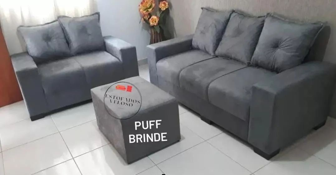 Sofá ? com PUFF central de brinde  - Foto 2