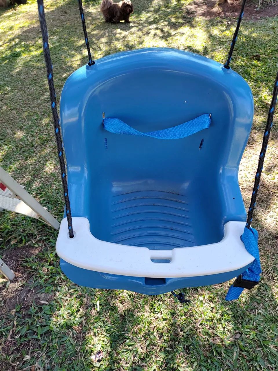 Balanço de plástico infantil azul  - Foto 2