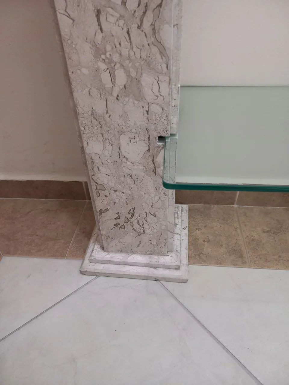 Rack aparador de Mármore Travertino - Foto 4