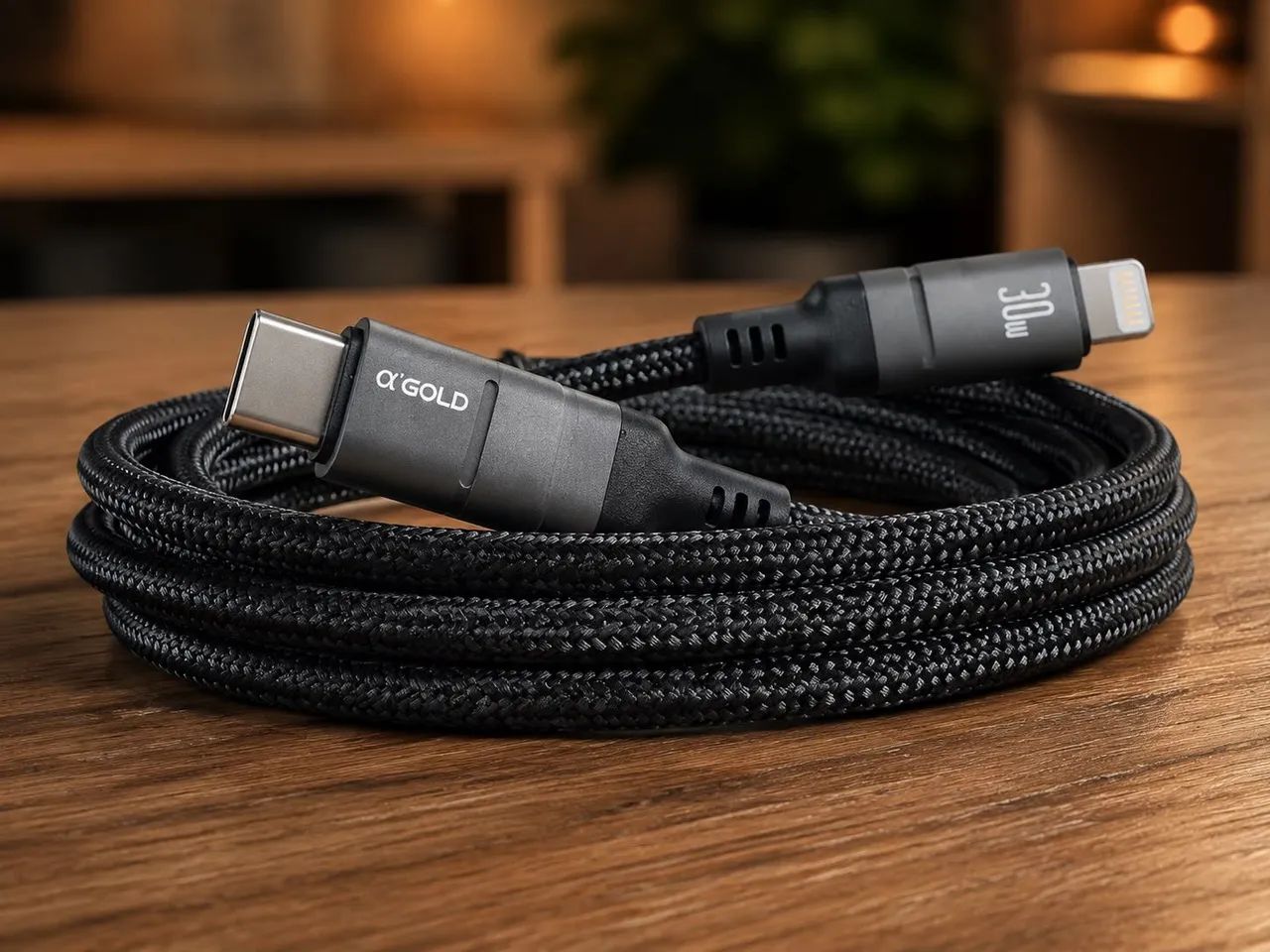 Cabo USB-C para iPhone Lightning 30W Turbo 1 Metro - Foto 4