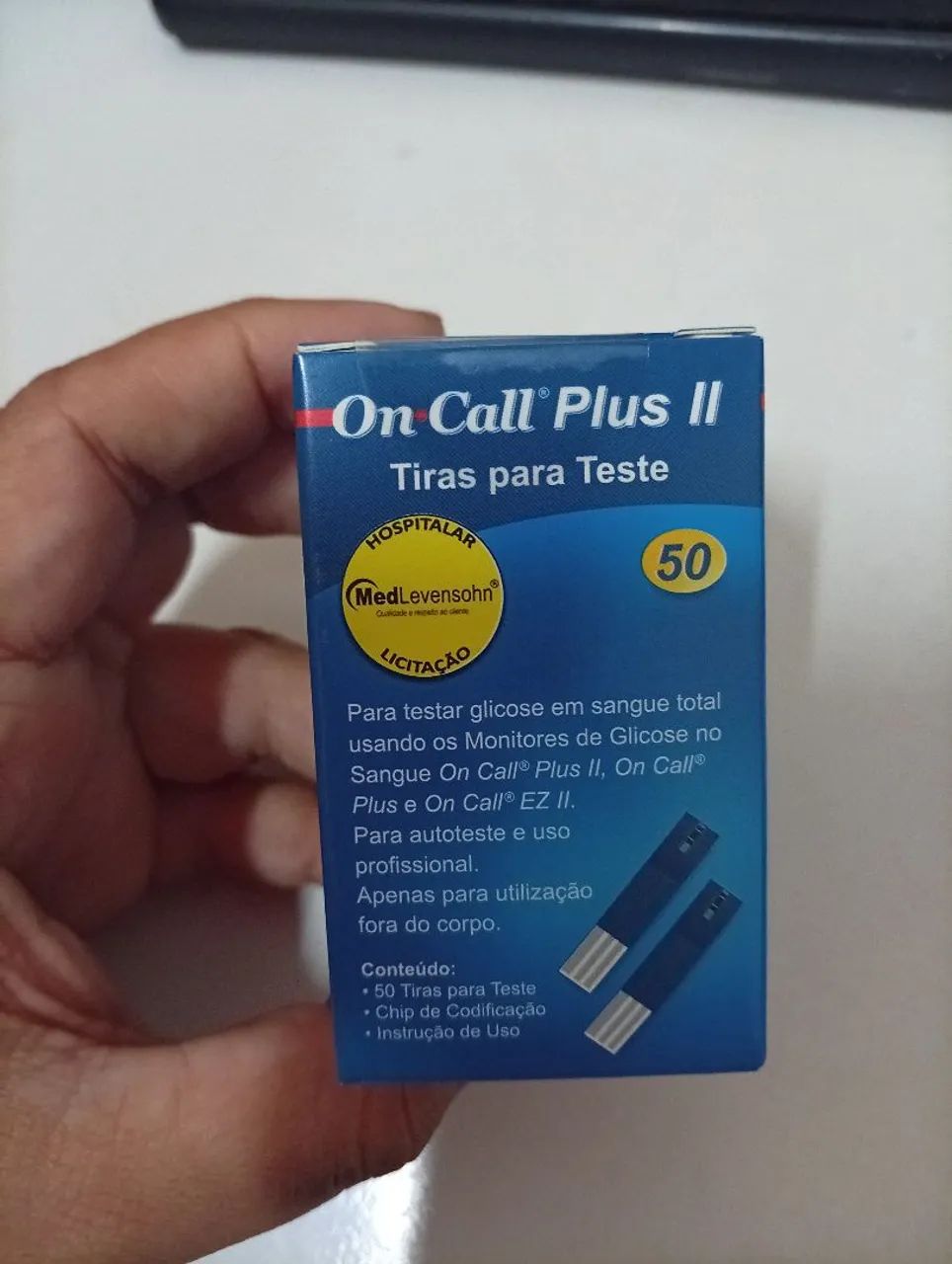 Fita para aparelho de glicemia