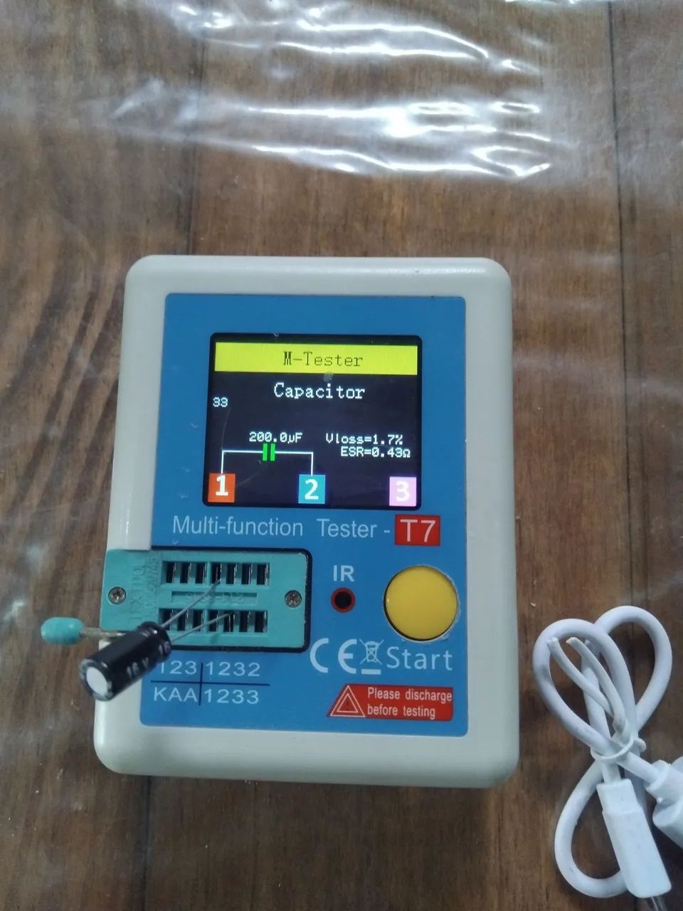 Testador de componentes LCR T7 - Foto 3