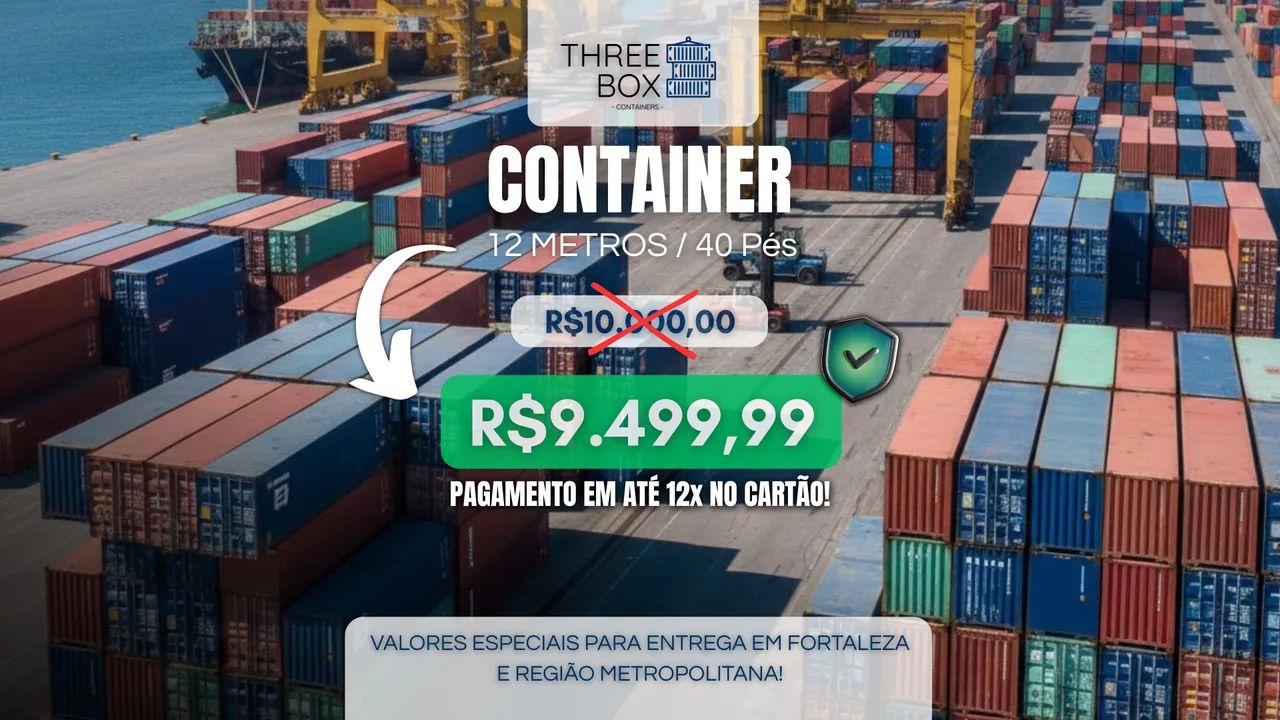 PROMOÇÃO Container 12 metros | 40 pés