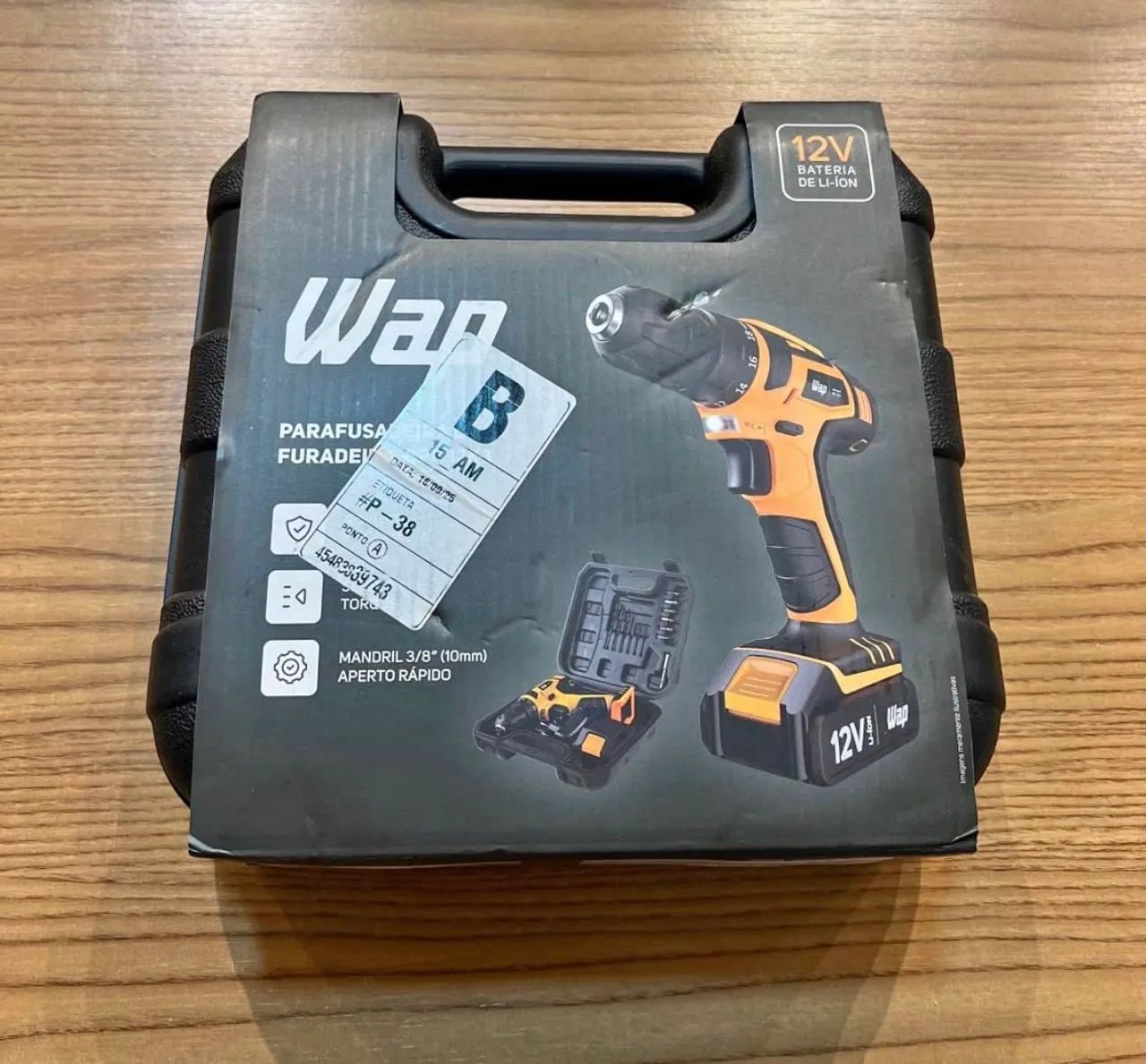 Parafusadeira e Furadeira WAP 12V Bivolt - Nova + Kit 13 Acessórios - Foto 5