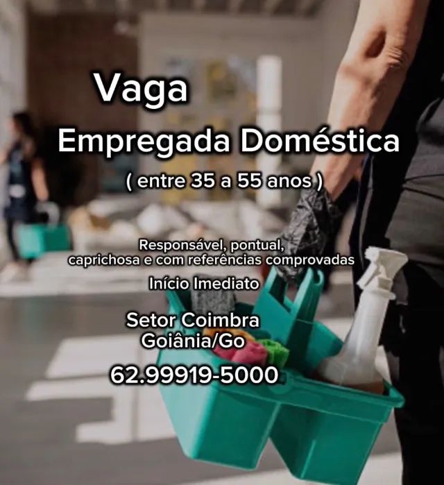 VAGA EMPREGADA DOMÉSTICA 