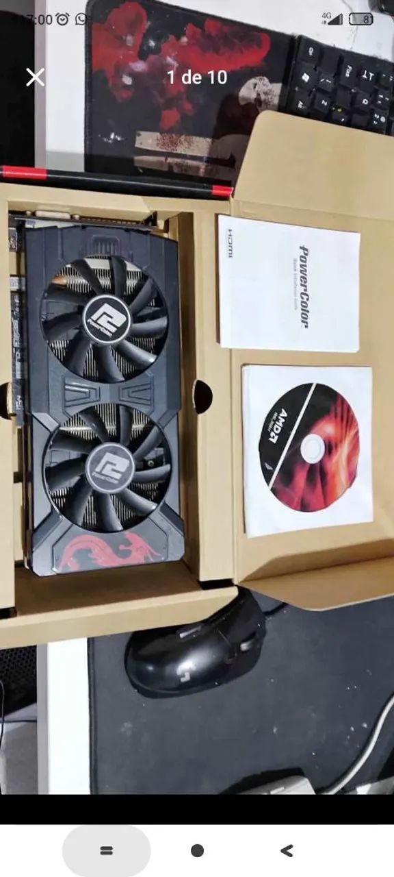  RX570  4g RED DRAGON