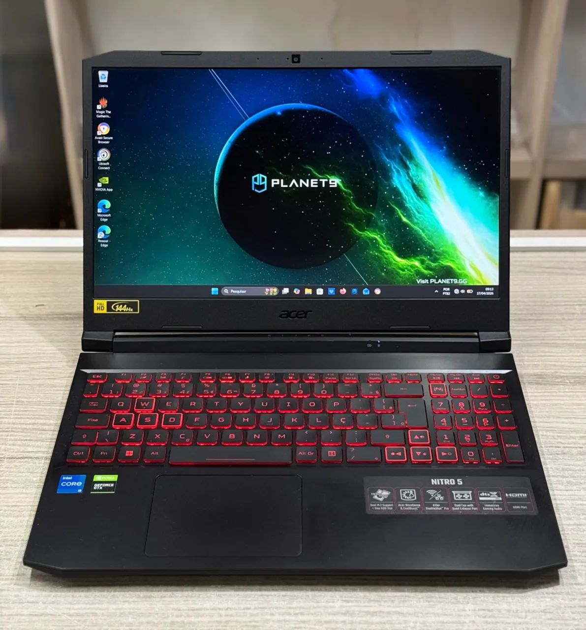 Notebook Acer Nitro 5 - Core i5 + 16GB + RTX 3050