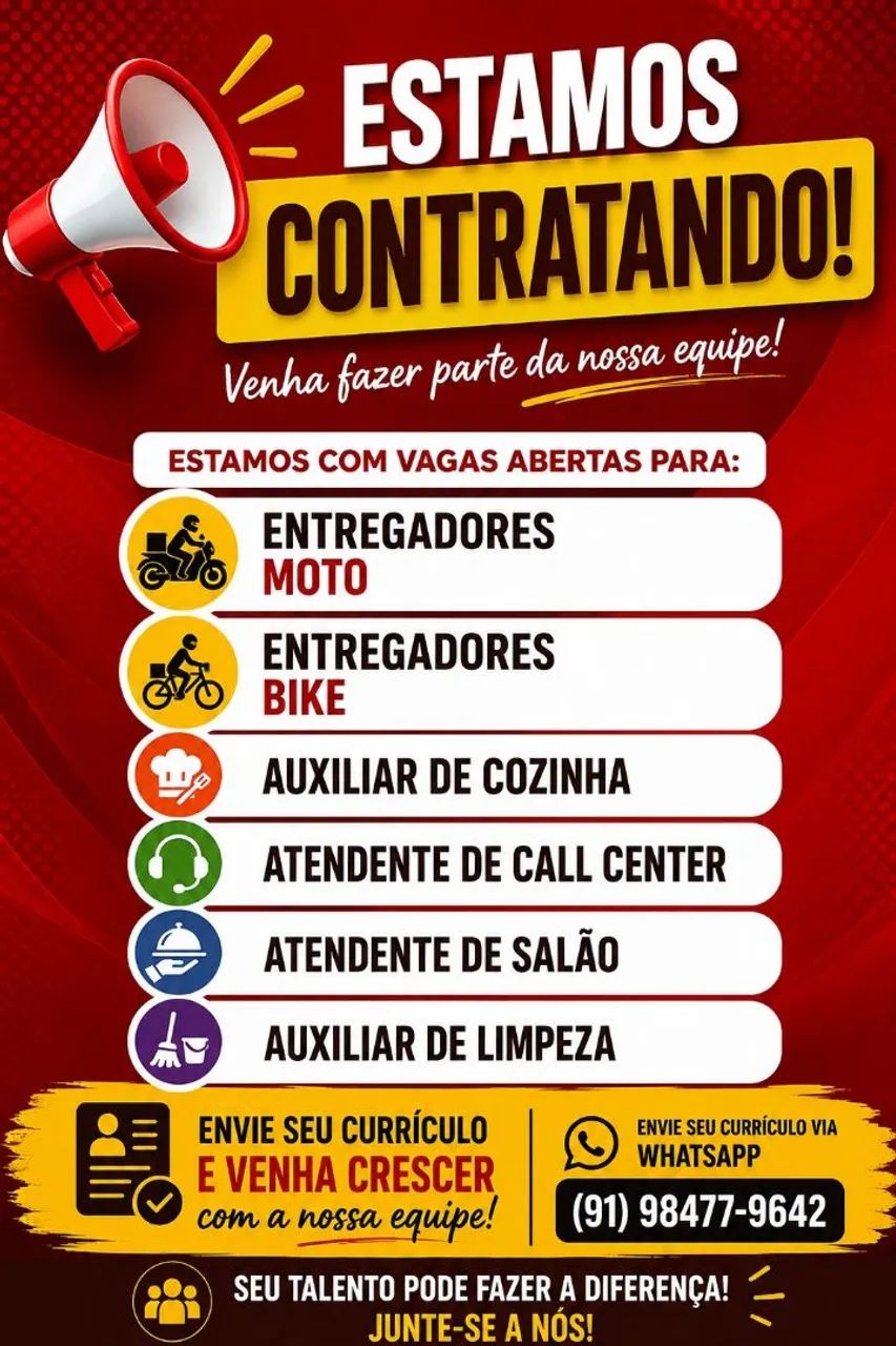 Oportunidade de emprego