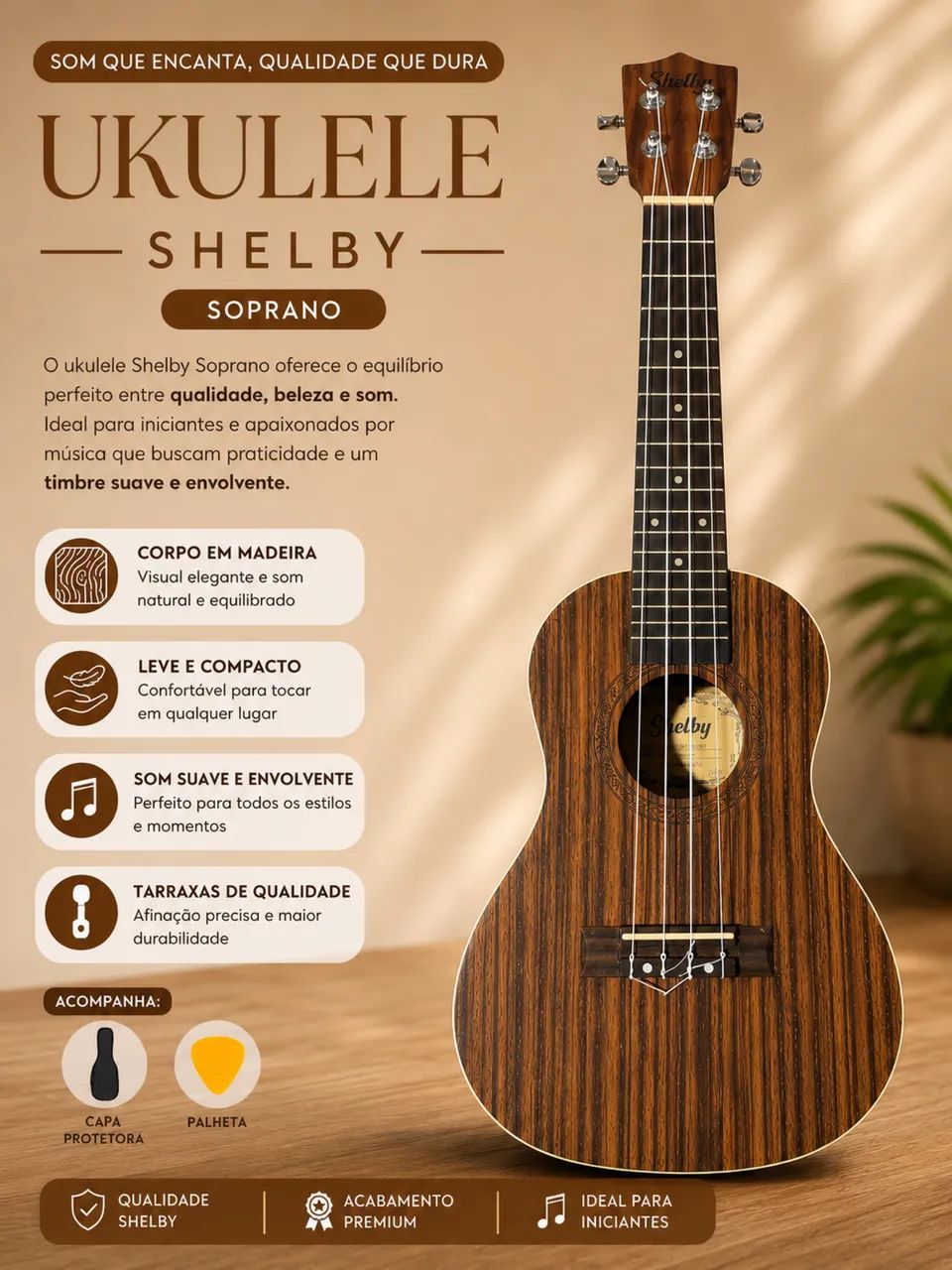Vende-se ukulele Shelby