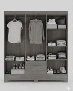 Guarda roupa elegante imperio EM ESTOQUE  - Foto 2