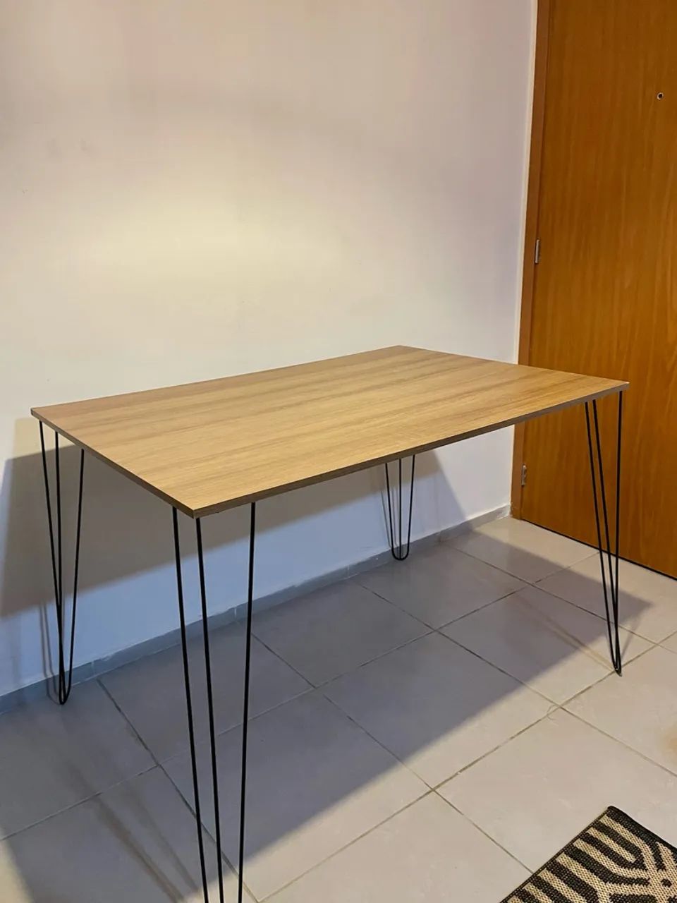 Mesa de Jantar com Pés Estilo Industrial