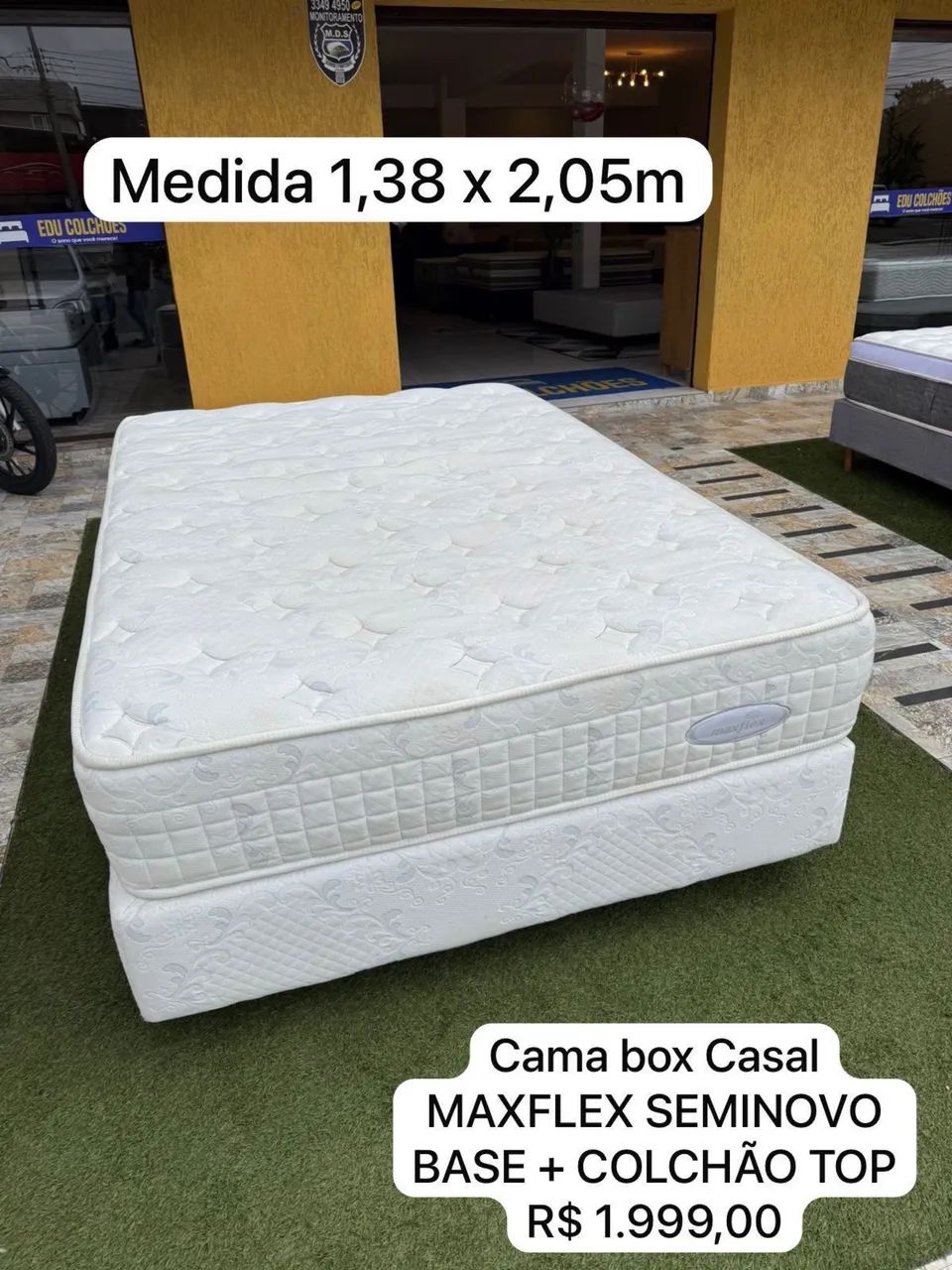 Cama box Casal MAXFLEX COM COLCHÃO TOP - Entrego! 