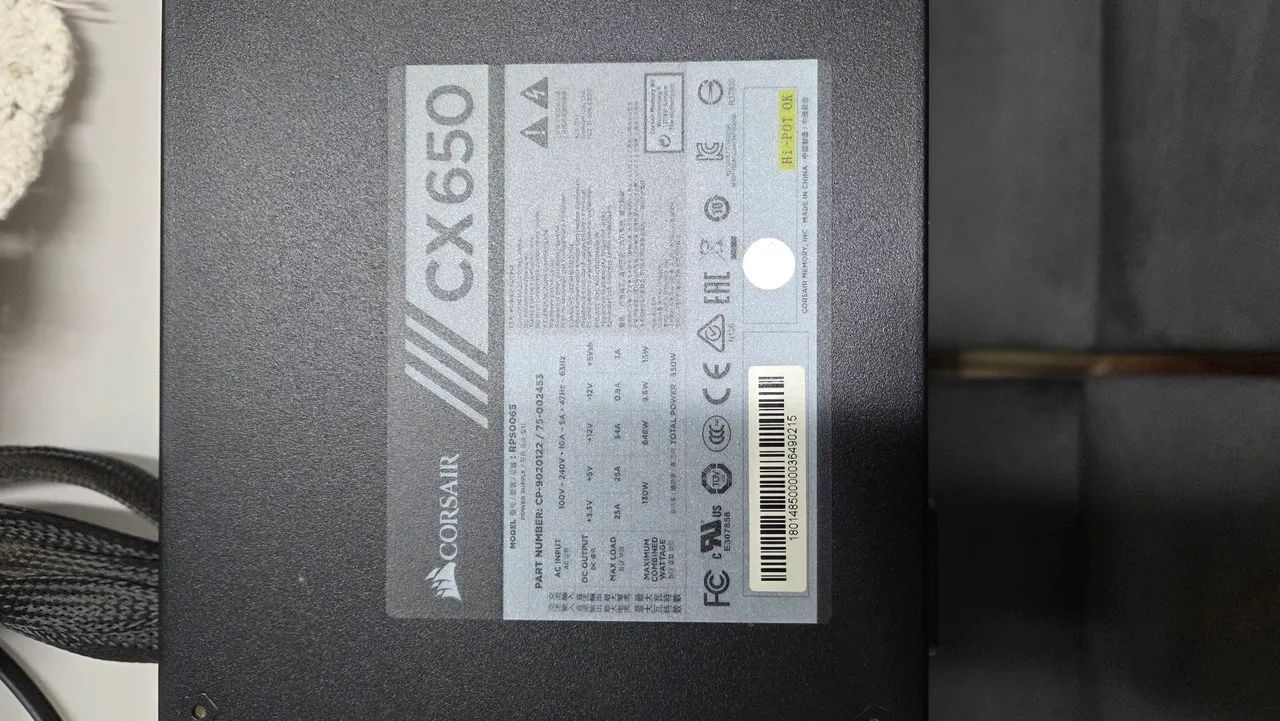 Fonte Corsair 650w - Foto 3
