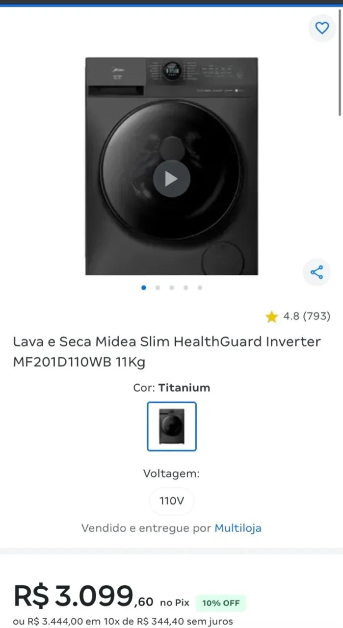Lava e seca Midea  - Foto 4