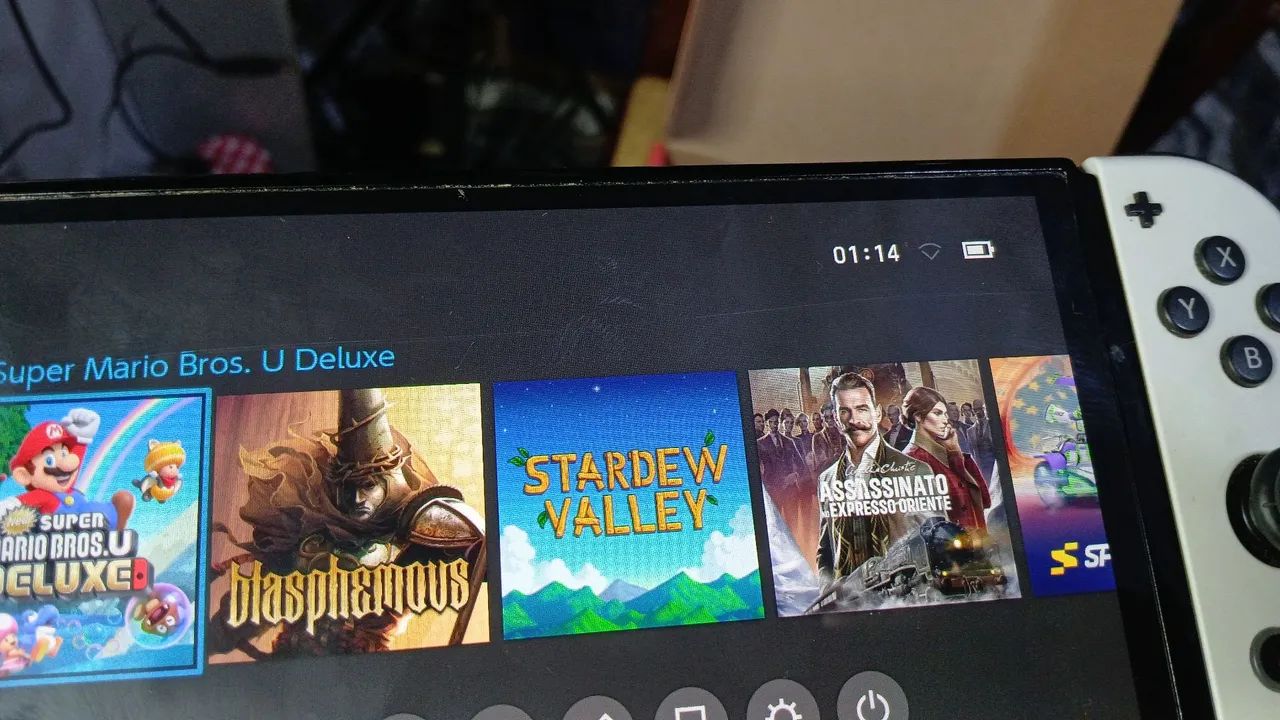 Nintendo Switch OLED + 4 jogos - Consoles de Vídeo Game