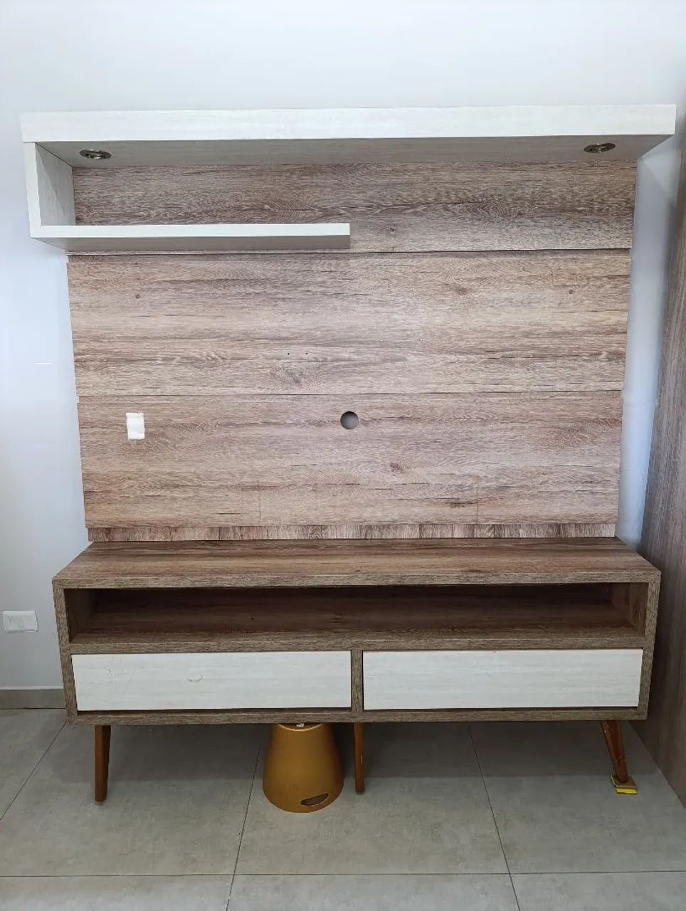 Painel Tv com Rack 100% MDF  - Foto 4