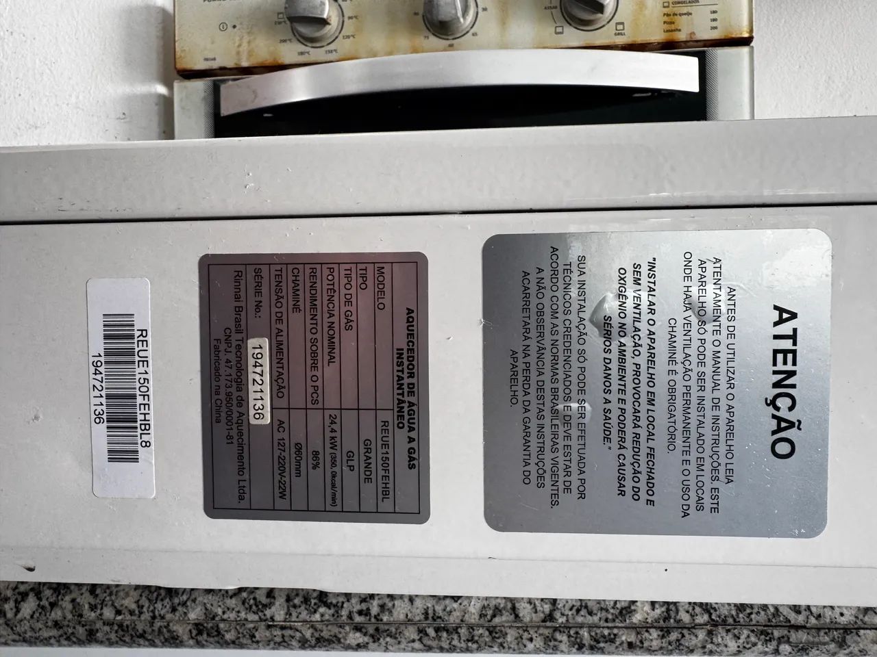 Aquecedor a gas Rinnai E15 - repasse - Foto 4