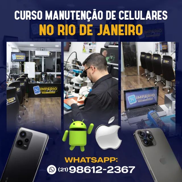 Curso Manutenção de Celular Presencial Rio de Janeiro iPhone e Android