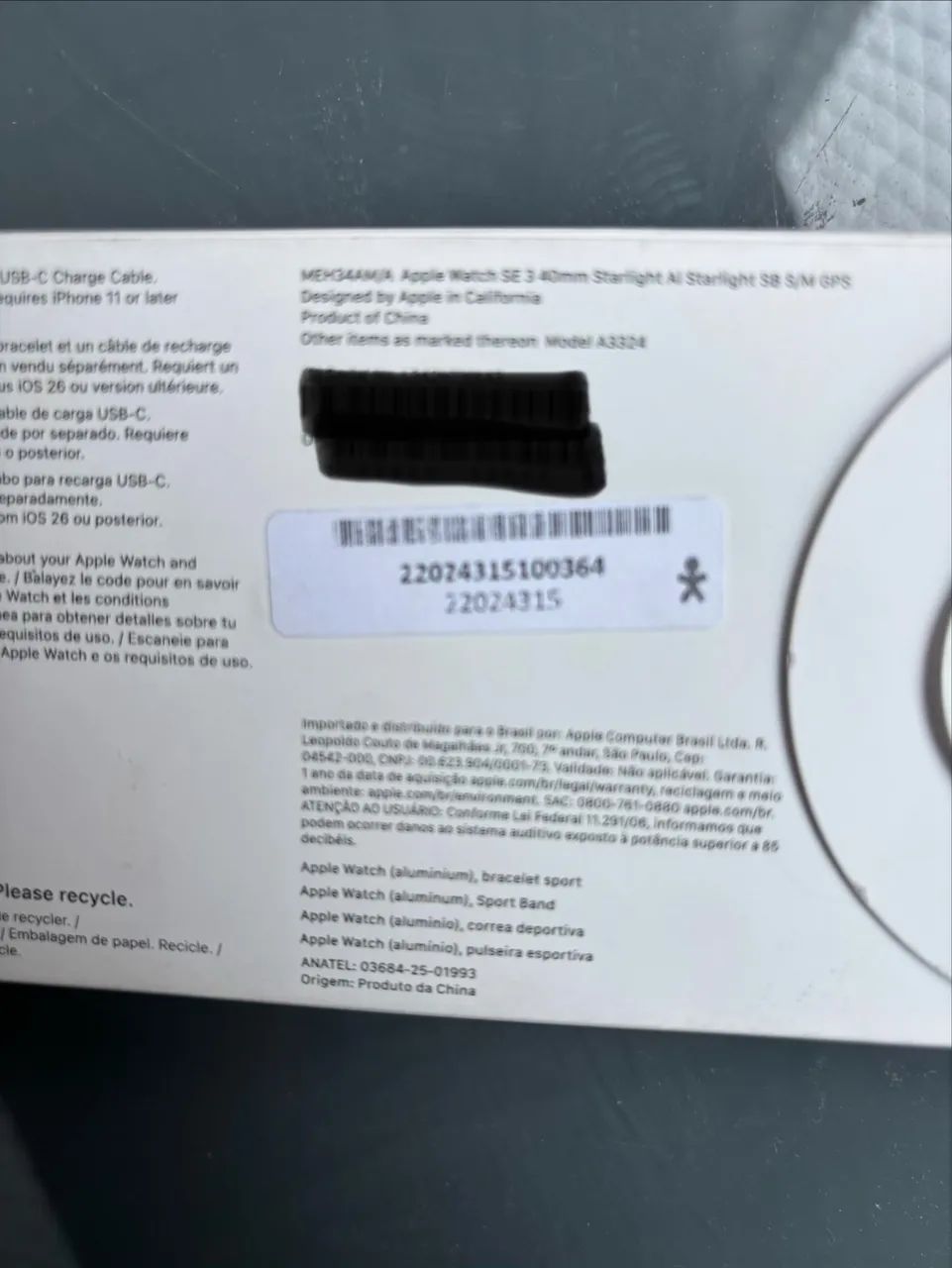 Vendo Apple Smart Watch SE GPS novo com nota fiscal - Foto 5