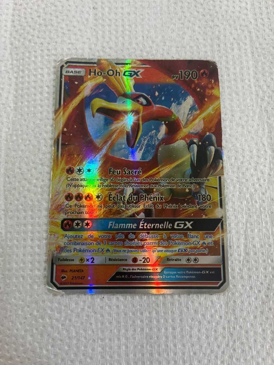 Carta Pokémon Ho-Oh GX