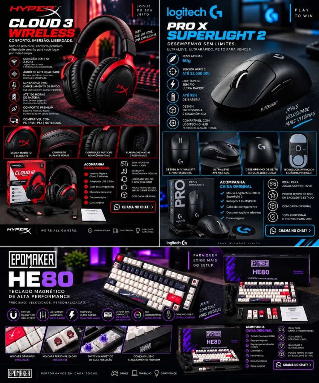 KIT PERIFÉRICOS DE ALTO NÍVEL