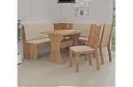 Mesa de Canto Elena C/2 Cadeiras MDF/MDP rn10 S 