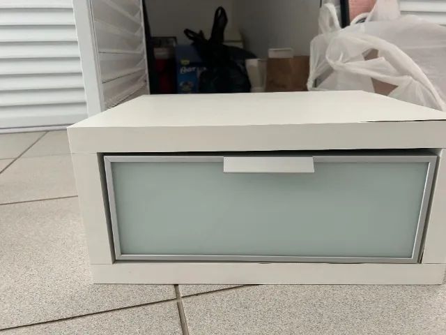 Gaveteiro com Vidro - 45cm x 45cm x 32cm - Foto 3