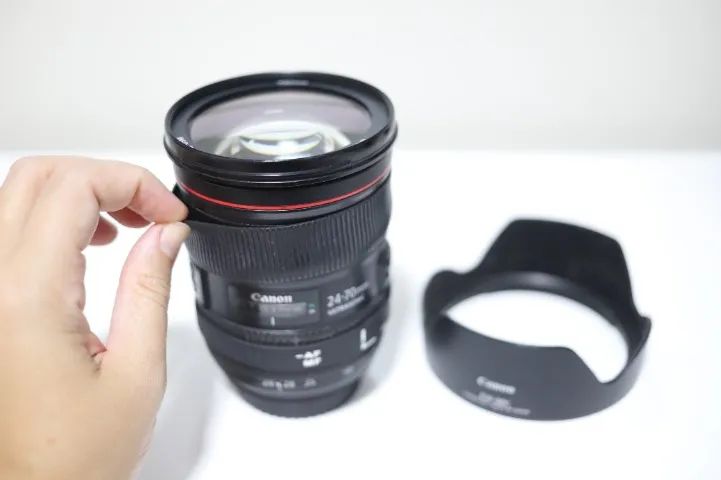 Canon 24-70mm f/2.8L II USM + parasol ? R$ 4.500 - Foto 2