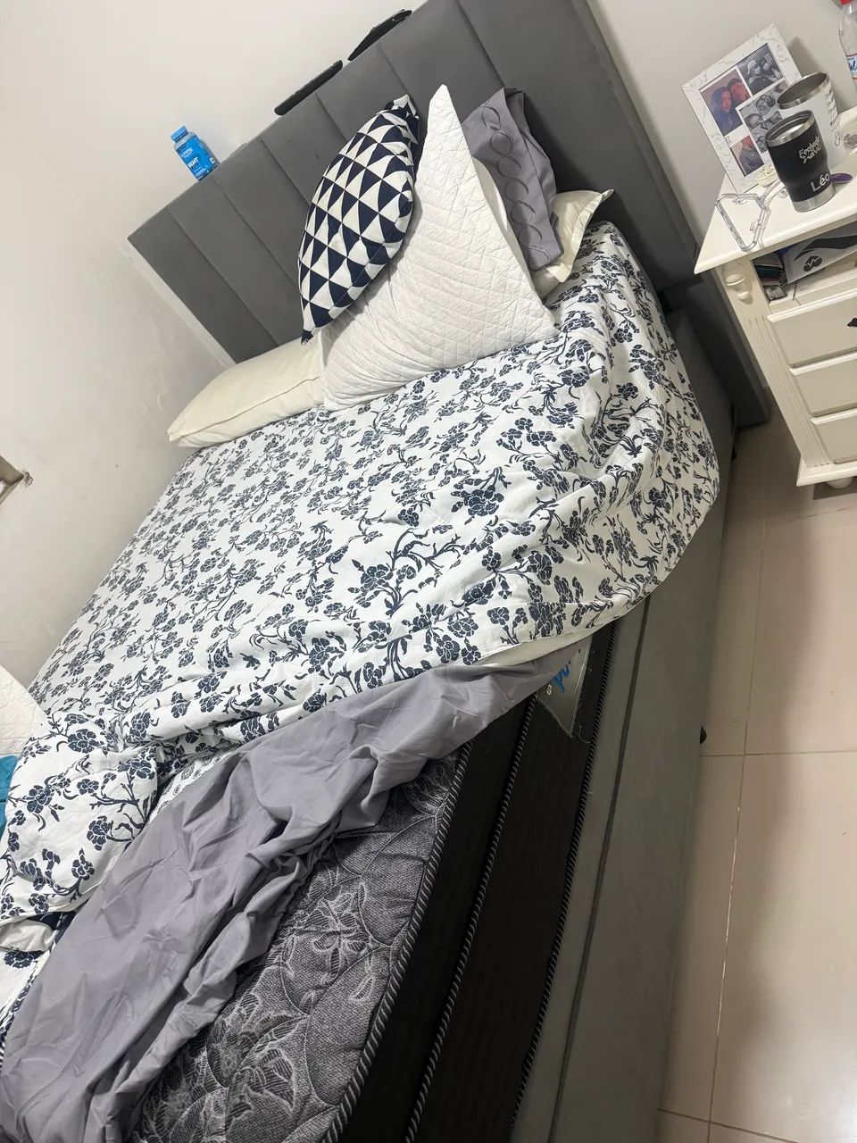 Cama casal com colchão e Box baú  - Foto 2