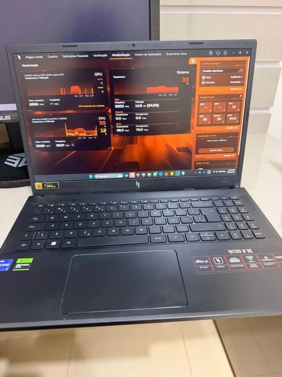 Notebook gamer nitro v15 i7 13620h, RTX 4050, 16gb - Foto 2