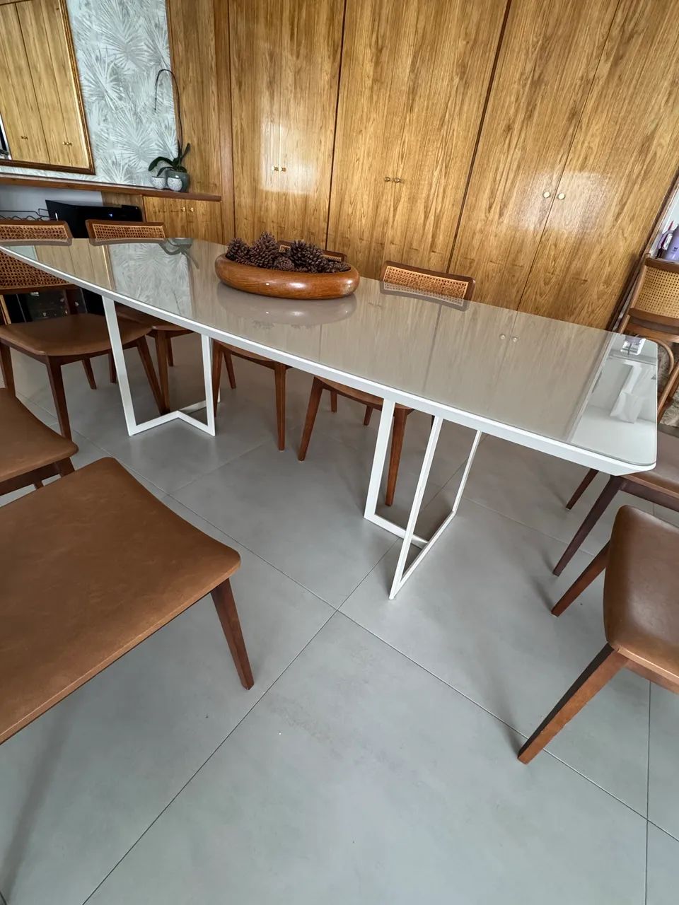 Mesa de jantar laca off white - Foto 3