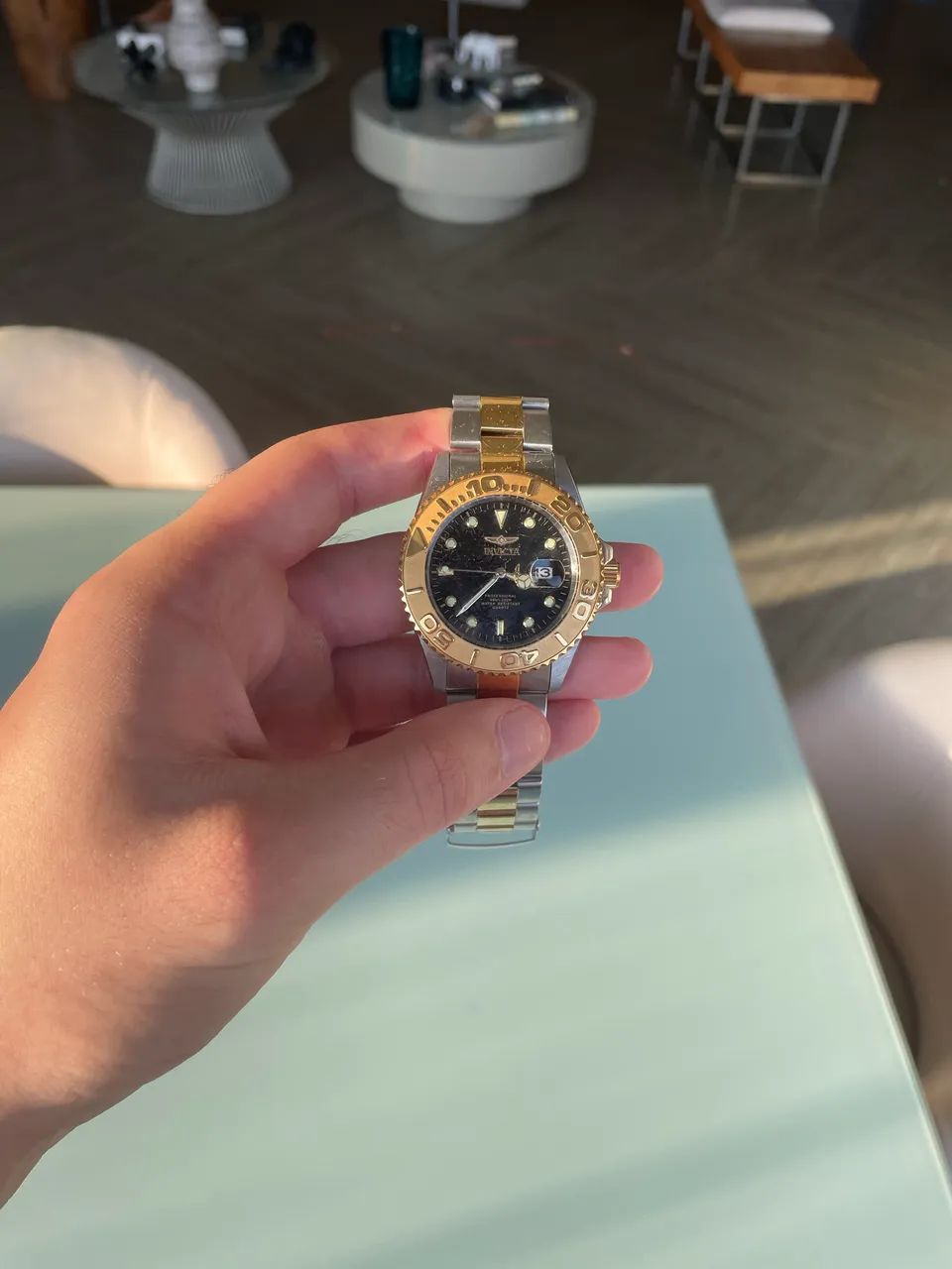 Invicta Pro Diver dourado/prata
